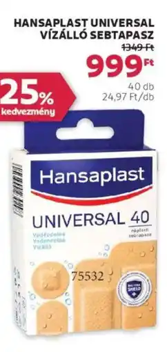 Rossmann Hansaplast universal vízálló sebtapasz ajánlat