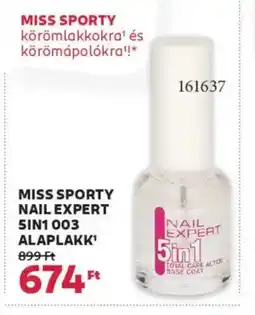 Rossmann Miss sporty nail expert 5in1 003 alaplakk ajánlat