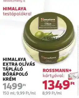 Rossmann Himalaya extra olívás tápláló bőrápoló krém ajánlat