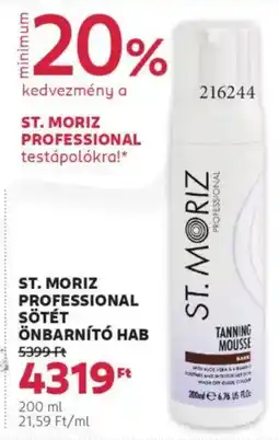 Rossmann St. moriz professional sötét önbarnító hab ajánlat