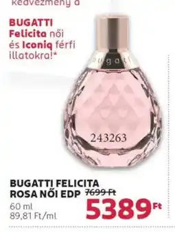 Rossmann Bugatti felicita rosa női edp ajánlat