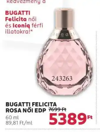 Rossmann Bugatti felicita rosa női edp ajánlat