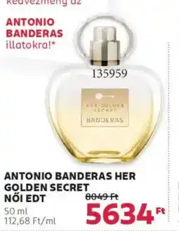 Rossmann Antonio banderas her golden secret női edt ajánlat