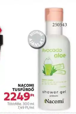 Rossmann Nacomi tusfürdő ajánlat