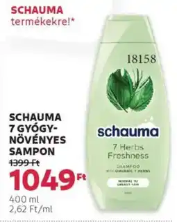 Rossmann Schauma 7 gyógy- növényes sampon ajánlat