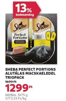 Rossmann Sheba perfect portions alutálas macskaeledel triopack ajánlat