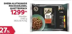 Rossmann Sheba alutasakos macskaeledel quattropack ajánlat