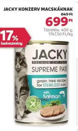 Rossmann Jacky konzerv macskáknak ajánlat