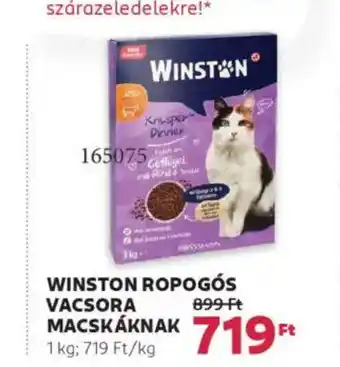 Rossmann Winston ropogós vacsora macskáknak ajánlat