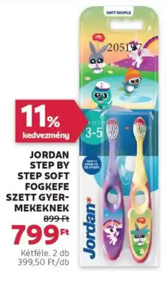 Rossmann Jordan step by step soft fogkefe szett gyer- mekeknek ajánlat