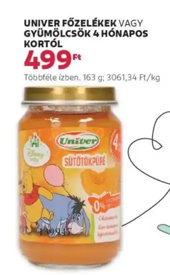 Rossmann Univer főzelékek stb. ajánlat