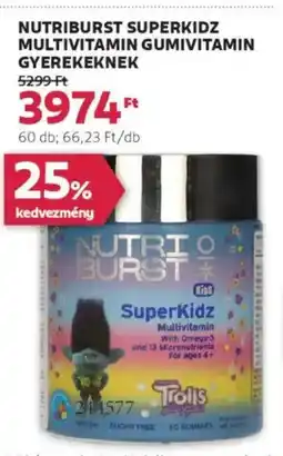 Rossmann Nutriburst superkidz multivitamin gumivitamin gyerekeknek ajánlat