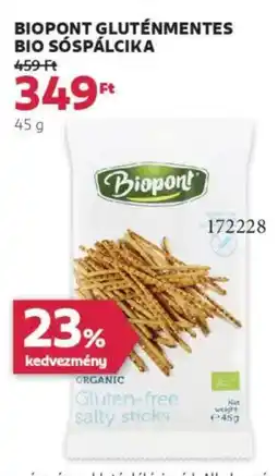 Rossmann Biopont gluténmentes bio sóspálcika ajánlat