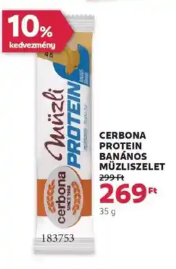 Rossmann Cerbona protein banános müzliszelet ajánlat