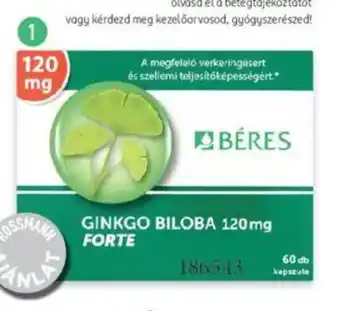 Rossmann Béres ginkgo biloba forte kapszula ajánlat