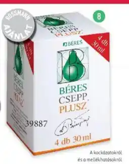 Rossmann Béres csepp plusz ajánlat