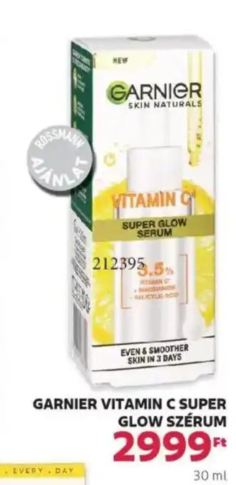 Rossmann Garnier vitamin c super glow szérum ajánlat