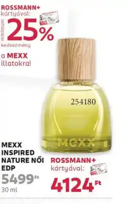 Rossmann Mexx inspired nature női edp ajánlat