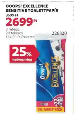 Rossmann Ooops! excellence sensitive toalettpapír ajánlat