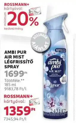 Rossmann Ambi pur air mist légfrissítő spray ajánlat