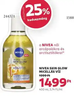 Rossmann Nivea skin glow micellás víz ajánlat