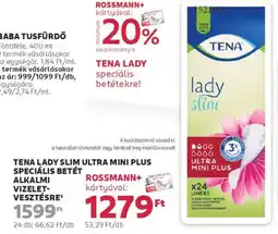 Rossmann Tena lady slim ultra mini plus ajánlat