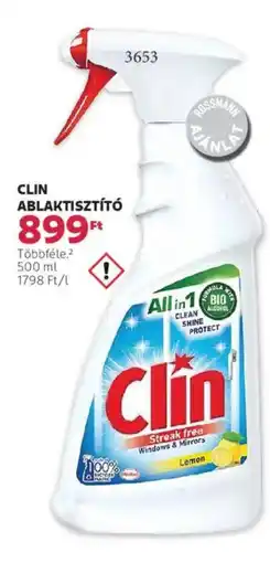 Rossmann Clin ablaktisztító ajánlat