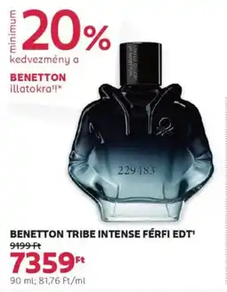 Rossmann Benetton tribe intense férfi edt ajánlat