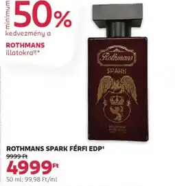 Rossmann Rothmans spark férfi edp ajánlat