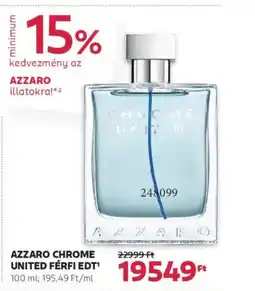 Rossmann Azzaro chrome united férfi edt ajánlat