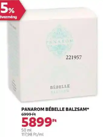 Rossmann Panarom bébelle balzsam ajánlat