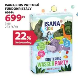 Rossmann Isana kids pattogó fürdőkristály ajánlat