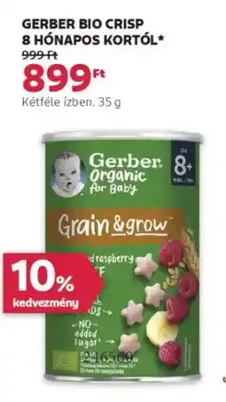 Rossmann Gerber bio crisp 8 hónapos kortól ajánlat