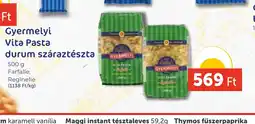 PRIVÁT Gyermelyi Vita Pasta durum száraztészta ajánlat