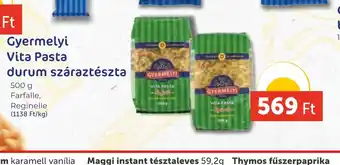 PRIVÁT Gyermelyi Vita Pasta durum száraztészta ajánlat