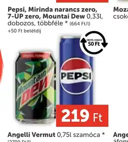 PRIVÁT Pepsi, Mirinda narancs zero, 7-UP zero, Mountai Dew ajánlat