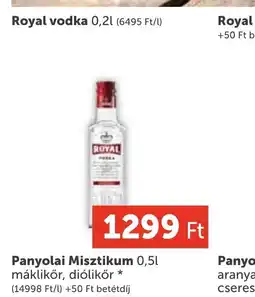 PRIVÁT Royal vodka ajánlat