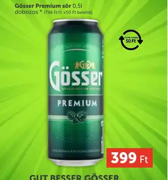 PRIVÁT Gösser Premium sör ajánlat