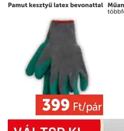 PRIVÁT Pamut kesztyű latex bevonattal ajánlat