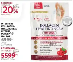 Rossmann Interherb kollagén & hyaluronsav intense porcépítő italpor ajánlat