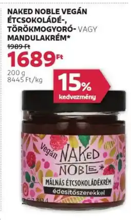 Rossmann Naked noble vegán étcsokoládé-, törökmogyoró- stb. ajánlat