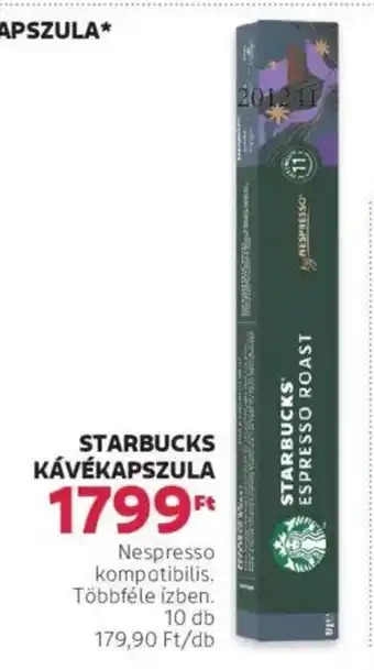 Rossmann Starbucks kávékapszula ajánlat