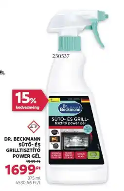 Rossmann Dr. beckmann sütő- és grilltisztító power gél ajánlat