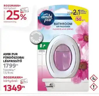 Rossmann Ambi pur fürdőszobai légfrissítő ajánlat