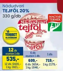 Metro Nádudvari tejföl 20% ajánlat