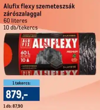 Metro Alufix flexy szemeteszsák zárószalaggal ajánlat