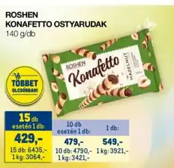 Metro Roshen konafetto ostyarudak ajánlat