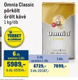 Metro Omnia classic pörkölt őrölt kávé ajánlat