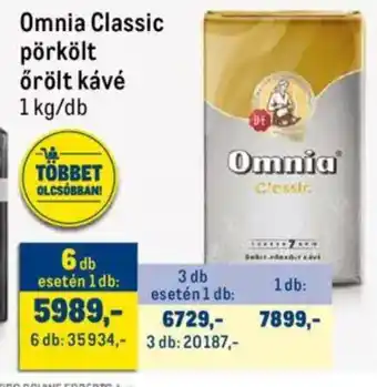 Metro Omnia classic pörkölt őrölt kávé ajánlat