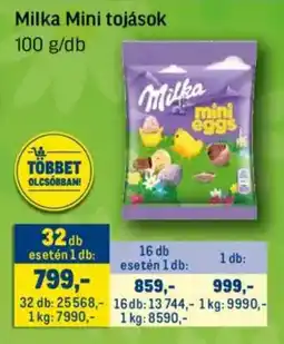 Metro Milka mini tojások ajánlat